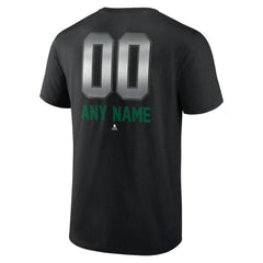 Dallas Stars Personalized Midnight Mascot Logo T-Shirt - Black - NHL