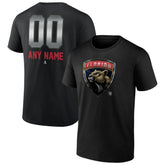 Florida Panthers Personalized Midnight Mascot Logo T-Shirt - Black - NHL