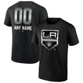 Los Angeles Kings Personalized Midnight Mascot Logo T-Shirt - Black - NHL