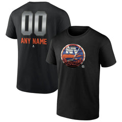 New York Islanders Personalized Midnight Mascot Logo T-Shirt - Black - NHL