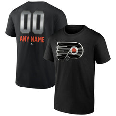 Philadelphia Flyers Personalized Midnight Mascot Logo T-Shirt - Black - NHL