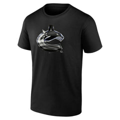 Vancouver Canucks Personalized Midnight Mascot Logo T-Shirt - Black - NHL