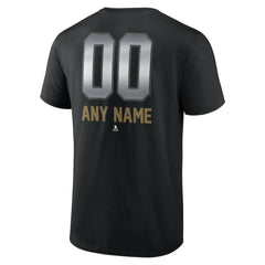 Vegas Golden Knights Personalized Midnight Mascot Logo T-Shirt - Black - NHL