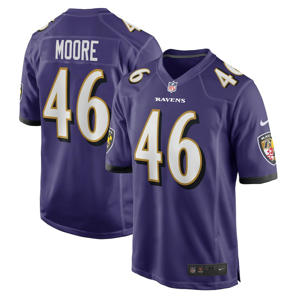 Nick Moore Baltimore Ravens Game Jersey Purple | Nike for Sale