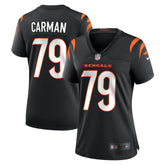 Jackson Carman Cincinnati Bengals Women's Game Jersey Black | Nike for Sale