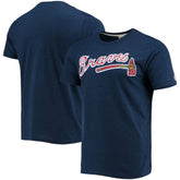 Atlanta Braves Homage Hand-Drawn Logo Tri-Blend T-Shirt - MLB