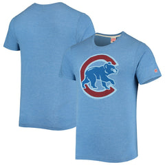 Chicago Cubs Homage Hand-Drawn Logo Tri-Blend T-Shirt - MLB