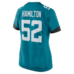 DaVon Hamilton Jacksonville Jaguars Women's Game Jersey Teal | Nike for Sale
