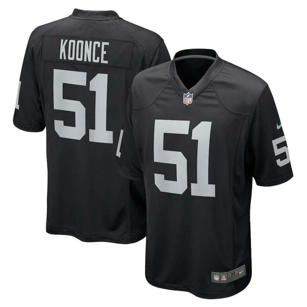 Malcolm Koonce Las Vegas Raiders Game Jersey Black | Nike for Sale
