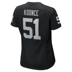 Malcolm Koonce Las Vegas Raiders Women's Game Jersey Black | Nike for Sale