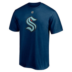 Philipp Grubauer Seattle Kraken Fanatics Authentic Stack Name & Number T-Shirt - Deep Sea Blue - NHL