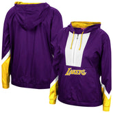 Los Angeles Lakers Women's Half-Zip Windbreaker 2.0 Hoodie Purple - NBA