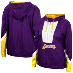 Los Angeles Lakers Women's Half-Zip Windbreaker 2.0 Hoodie Purple - NBA