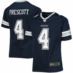 Dak Prescott Dallas Cowboys Girls Youth Team Game Jersey Navy | Nike for Sale