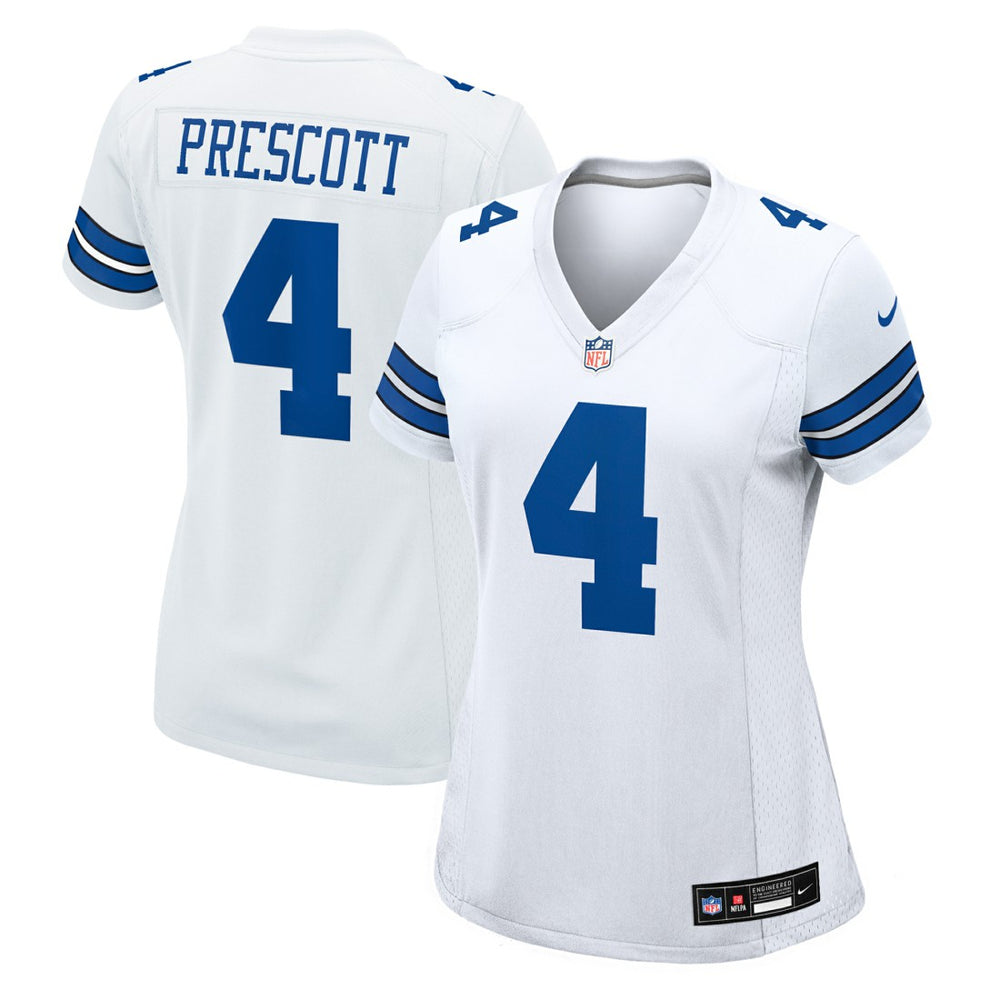 Dak Prescott Dallas Cowboys Women's Team Game Jersey White | Nike for Sale