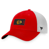 Chicago Blackhawks Fanatics Authentic Pro Rink Trucker Snapback Hat - Red - NHL