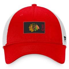 Chicago Blackhawks Fanatics Authentic Pro Rink Trucker Snapback Hat - Red - NHL