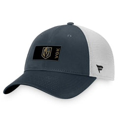 Vegas Golden Knights Fanatics Authentic Pro Rink Trucker Snapback Hat - Charcoal/White - NHL