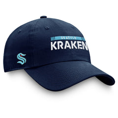 Seattle Kraken Fanatics Authentic Pro Rink Adjustable Hat - Deep Sea Blue - NHL