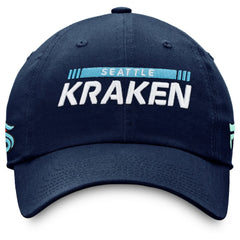 Seattle Kraken Fanatics Authentic Pro Rink Adjustable Hat - Deep Sea Blue - NHL