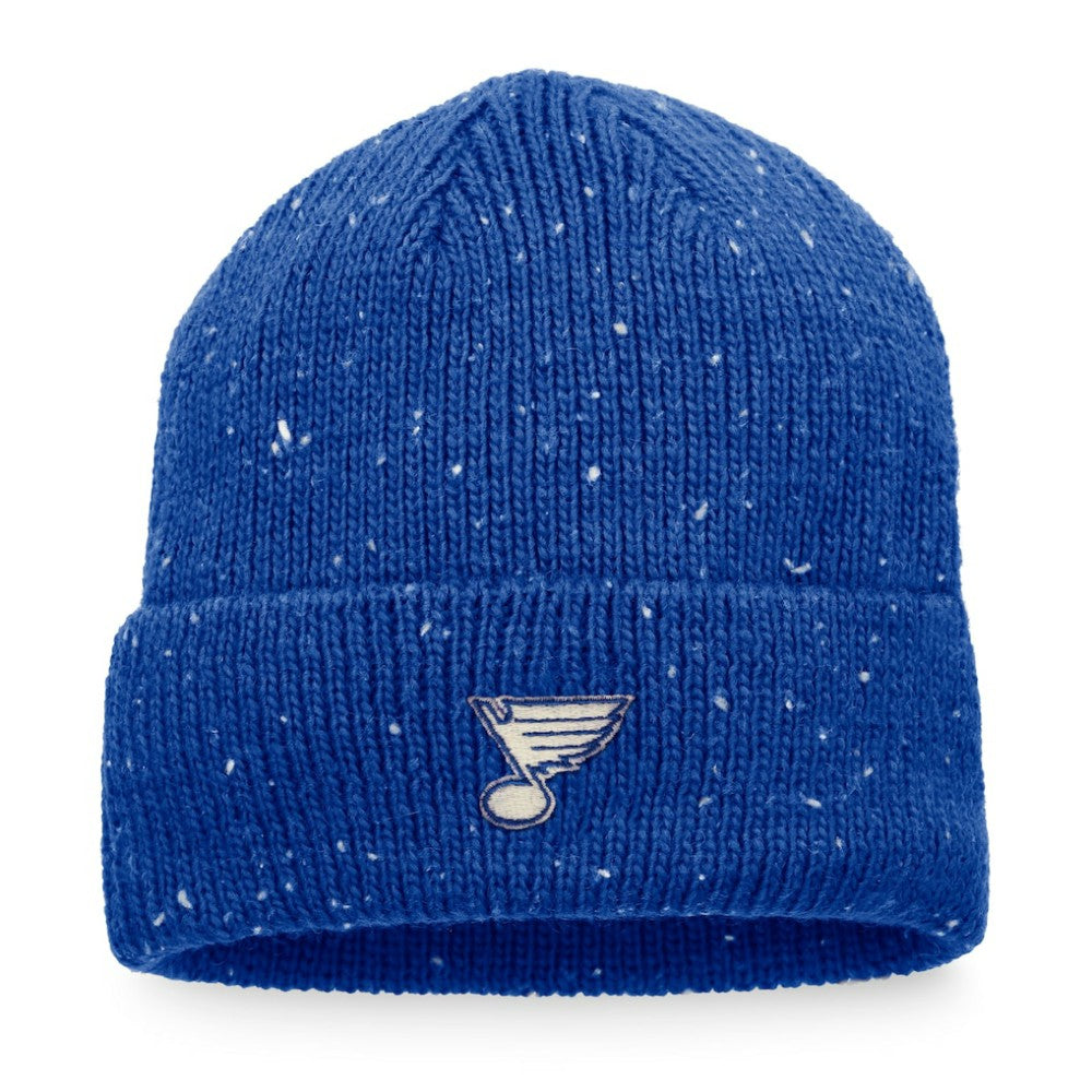 St. Louis Blues Fanatics Authentic Pro Rink Pinnacle Cuffed Knit Hat - Blue - NHL