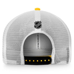 Pittsburgh Penguins Fanatics Authentic Pro Rink Trucker Snapback Hat - Gold/White - NHL