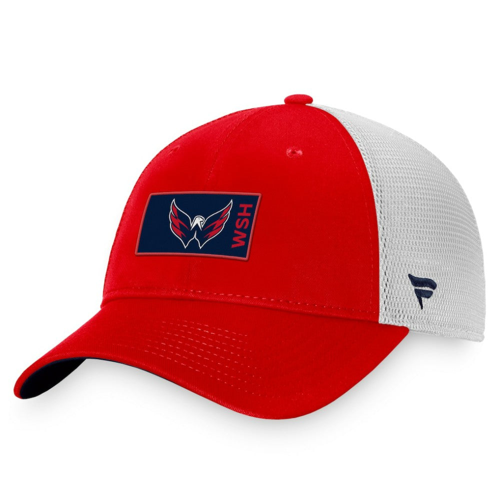 Washington Capitals Fanatics Authentic Pro Rink Trucker Snapback Hat - Red/White - NHL