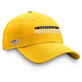 Nashville Predators Fanatics Authentic Pro Rink Adjustable Hat - Gold - NHL
