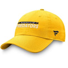 Nashville Predators Fanatics Authentic Pro Rink Adjustable Hat - Gold - NHL