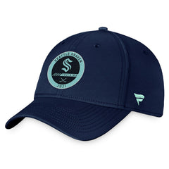 Seattle Kraken Fanatics 2021 Authentic Pro Training Camp Flex Hat - Navy - NHL