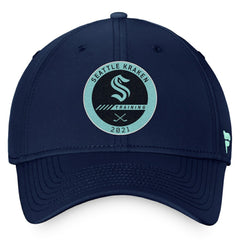 Seattle Kraken Fanatics 2021 Authentic Pro Training Camp Flex Hat - Navy - NHL