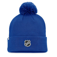 St. Louis Blues Fanatics Women's Authentic Pro Road Cuffed Knit Hat with Pom - Blue - NHL