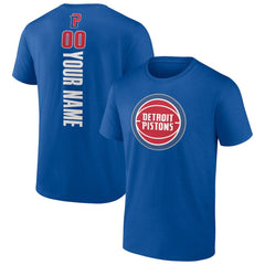 Detroit Pistons Personalized Playmaker Team T-Shirt Blue - NBA