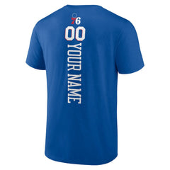 Philadelphia 76ers Personalized Playmaker Team T-Shirt Royal - NBA