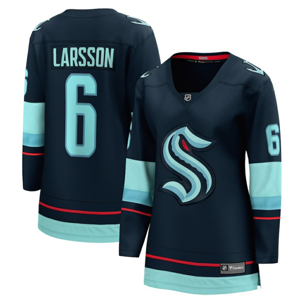 Adam Larsson Seattle Kraken Fanatics Women's Home Breakaway Player Jersey - Deep Sea Blue - NHL