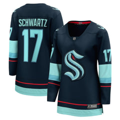 Jaden Schwartz Seattle Kraken Fanatics Women's Home Breakaway Player Jersey - Navy - NHL