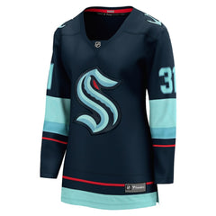 Philipp Grubauer Seattle Kraken Fanatics Women's Home Breakaway Player Jersey - Navy - NHL