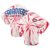 Montreal Canadiens Women's Spiral Tie-Dye Long Sleeve T-Shirt - Red - NHL