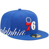 Philadelphia 76ers Side Split 59FIFTY Fitted Hat Royal - NBA