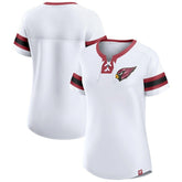 Arizona Cardinals Women's Sunday Best Lace-Up T-Shirt White | Fanatics