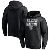 Las Vegas Raiders Hometown Collection Raider Nation Fitted Pullover Hoodie Black | Fanatics