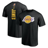 LeBron James Los Angeles Lakers #6 Playmaker Name & Number T-Shirt Black - NBA