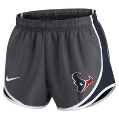 Houston Texans Women's Team Logo Performance Tempo Shorts Charcoal | Nike for Sale