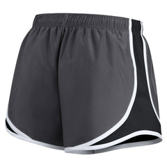Las Vegas Raiders Women's Plus Size Logo Performance Tempo Shorts Charcoal | Nike for Sale