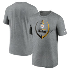 Pittsburgh Steelers Icon Legend Performance T-Shirt Heathered Gray | Nike for Sale