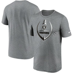 Las Vegas Raiders Icon Legend Performance T-Shirt Heathered Gray | Nike for Sale