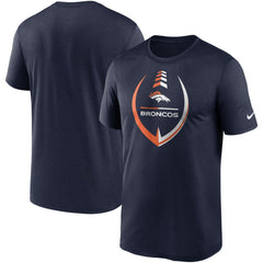 Denver Broncos Icon Legend Performance T-Shirt Navy | Nike for Sale
