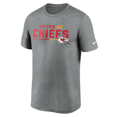 Kansas City Chiefs Legend Team Shoutout Performance T-Shirt Heather Gray | Nike for Sale