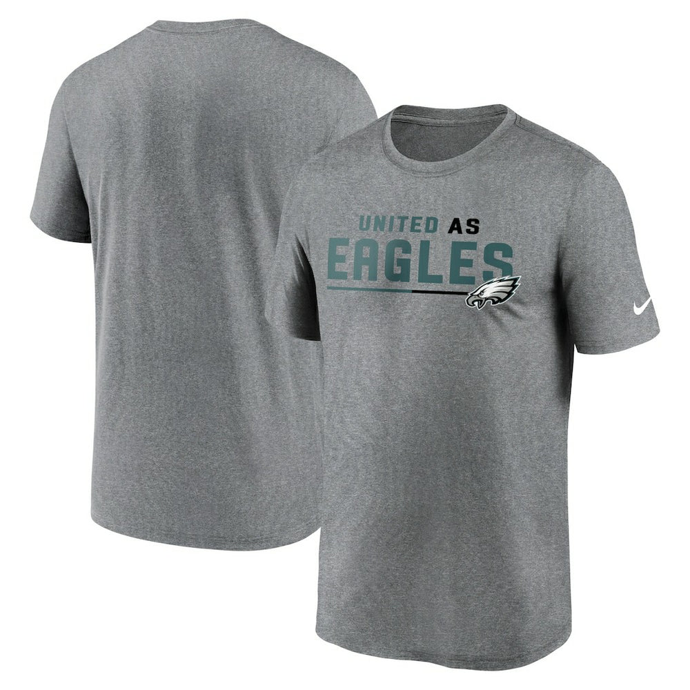 Philadelphia Eagles Legend Team Shoutout Performance T-Shirt Heather Gray | Nike for Sale