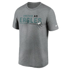 Philadelphia Eagles Legend Team Shoutout Performance T-Shirt Heather Gray | Nike for Sale